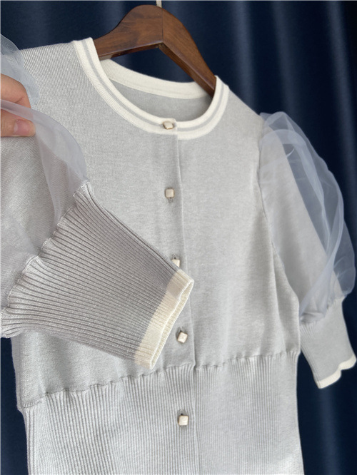 Fubail / Organdy Volume Sleeve Knit Top