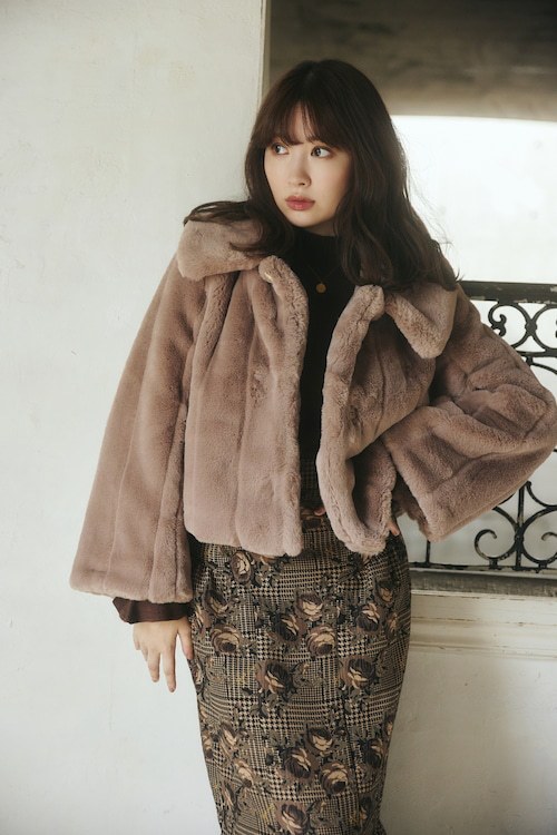 ハーリップトゥ　Winter Love Faux Fur Coat