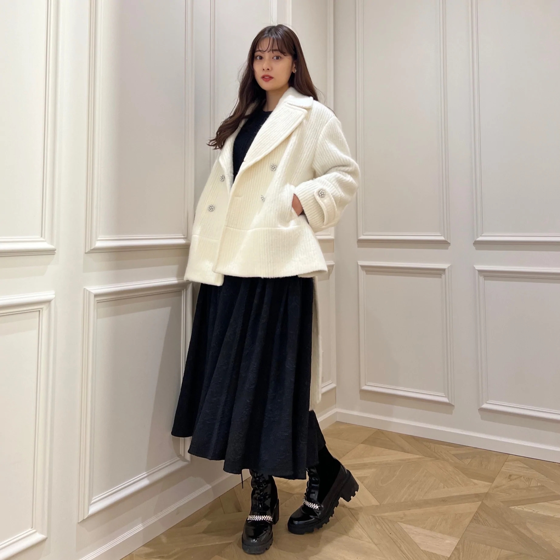 herlipto♡ Odette Wool-Blend Coat